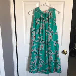 Floral Halter Dress Eva Mendes NY&Co Size Large